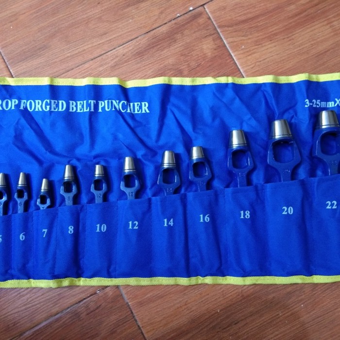 Plong Set Metric Type 3 - 25 mm Hollow Punch Set 14 Pcs