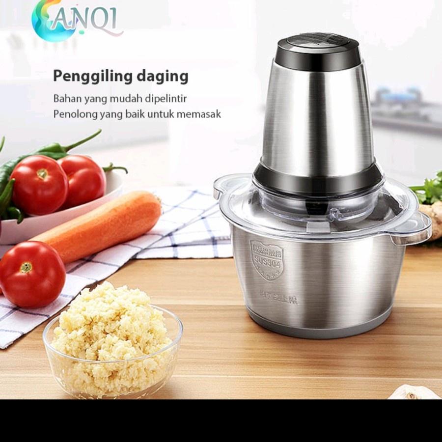 Chopper Blender daging penggiling Meat Blender Elektrik Stainless Steel Chopper Grinder