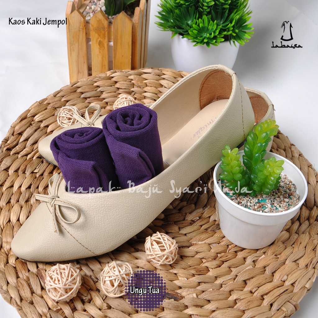 Labasa Kaos Kaki Jempol Polos Nylon Spandek | Kaos Kaki Muslimah | Bisa COD