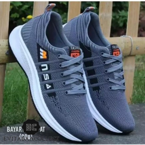 Sepatu Santai | Sepatu Sneaker Pria MNSA | Sepatu Hitam | Sepatu Polos | Sepatu Bola