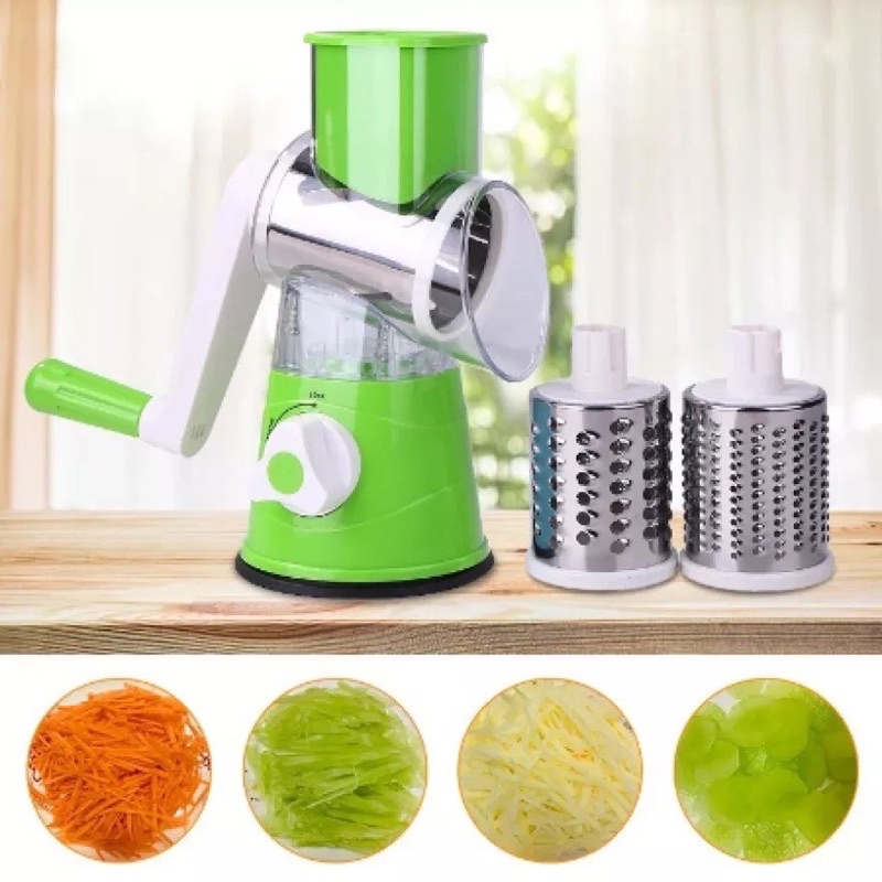 penggiling dan pengiris parutan putar buah sayur dan buah / slicer