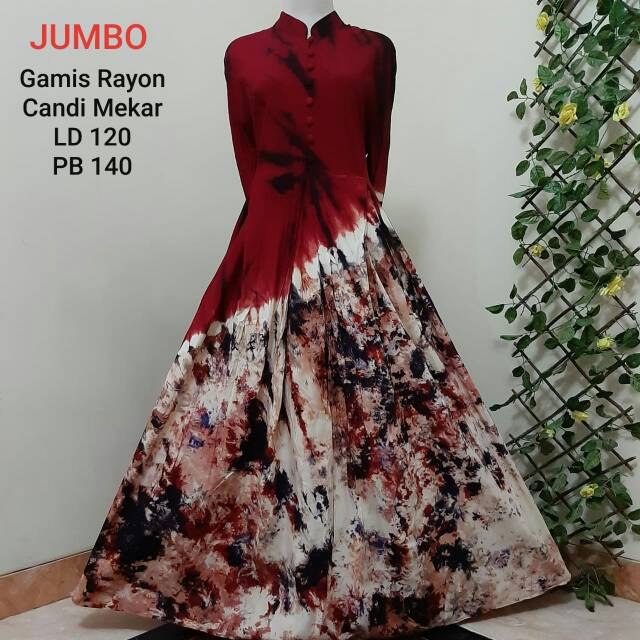 Gamis rayon candi mekar