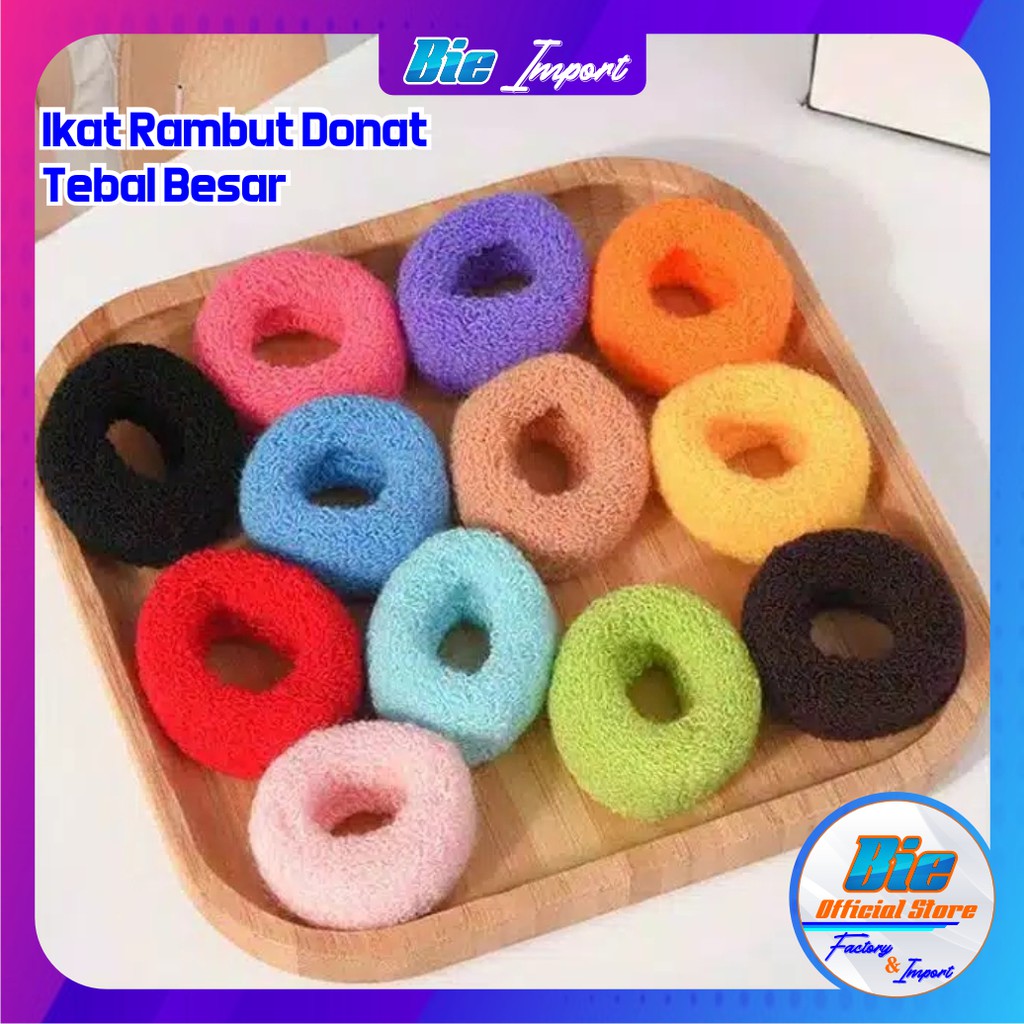 Ikat Rambut Donat Premium Size Besar Tebal Impor Best Seller