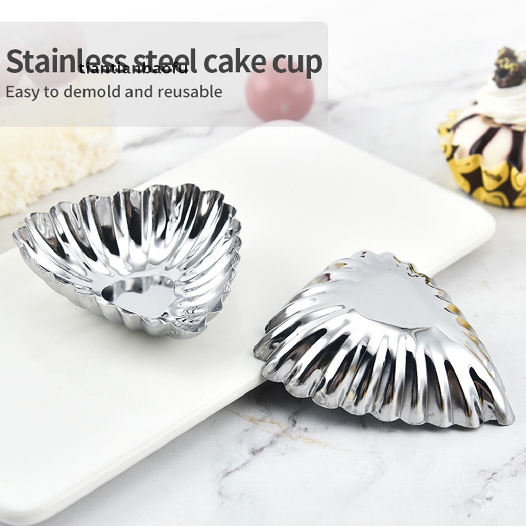 3pcs / set Cetakan Kue Bentuk Bunga Bahan Stainless Steel Dan Silikon