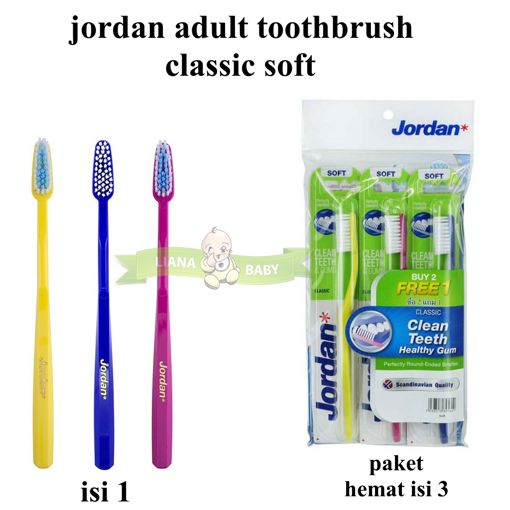 PERA624 JORDAN ADULT TOOTBRUSH CLASSIC SIKAT GIGI DEWASA