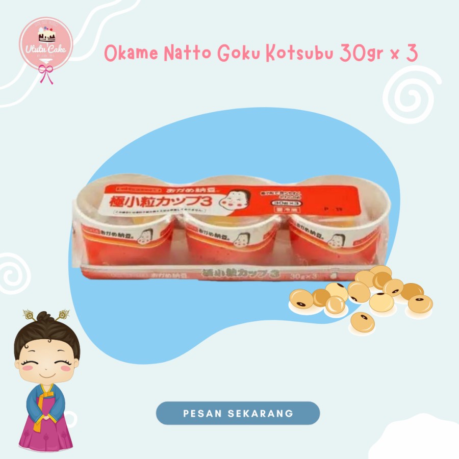 

okame Natto Kotsubu 40gr x 3 - Natto Jepang Kedelai fermentasi jepang - 30 x 3