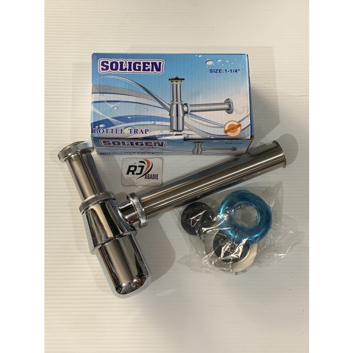 Sifon / Sivon Botol Pembuangan Air Stainless Soligen 1 1/4&quot;