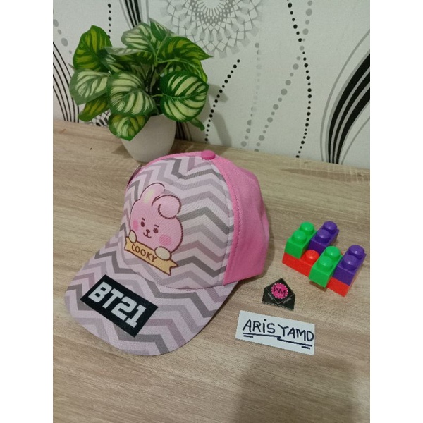 AM | Topi Baseball Anak Perempuan Seri K-Pop BTS usia 2-9thn-COOKY