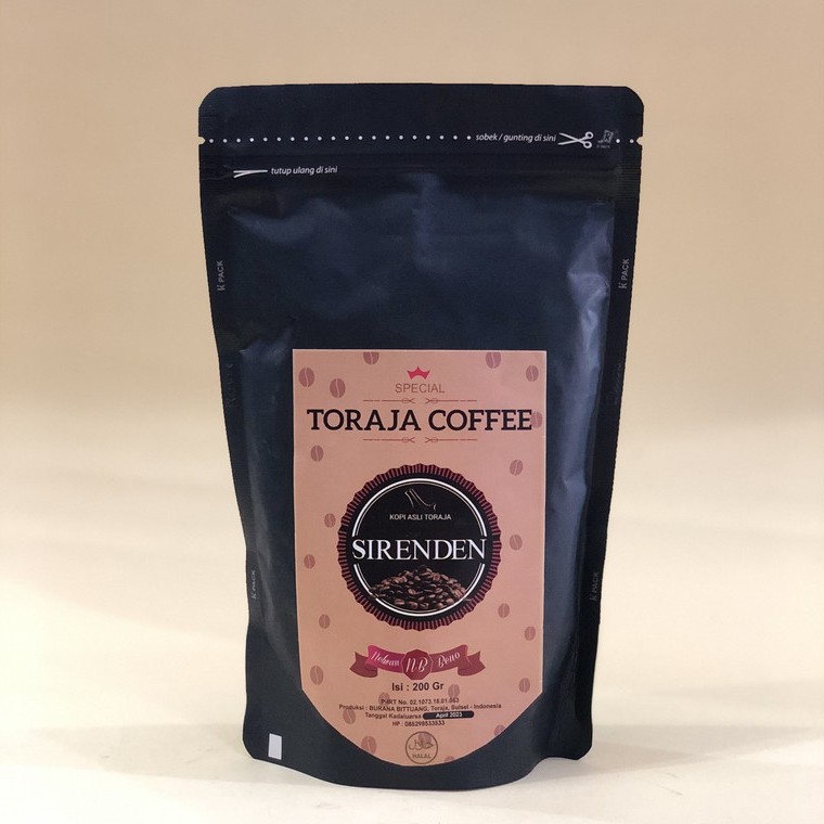 

SIRENDEN KOPI ASLI TORAJA 200gr