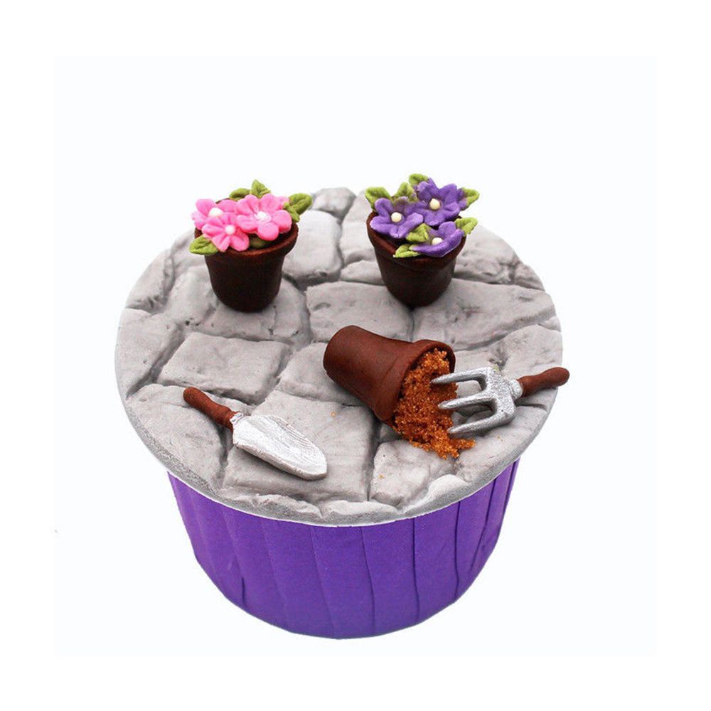 POPULAR DIY 3D Castle Farm Chocolate Baking Sugar Craft Rock Stone Fondant New Bakeware Cake Mold Kitchen Wall Silicone Mould