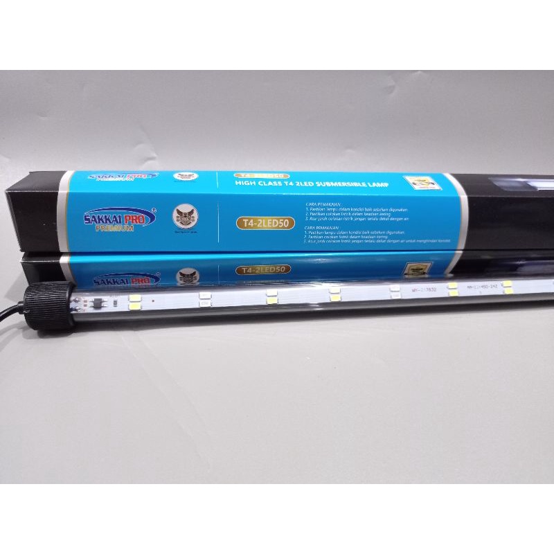 Lampu LED celup Aquarium  SAKKAI PRO T4 2LED 50