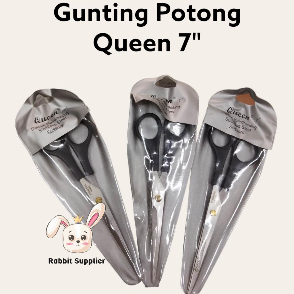 

GUNTING POTONG RAMBUT QUEEN 7'' SALON BARBERSHOP | (0613301)