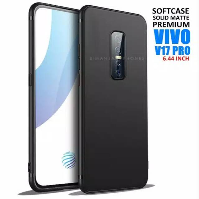 VIVO V17 PRO - V17 PRO 2019 - Soft Case Solid Black Matte PREMIUM