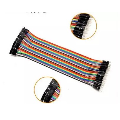 Kabel Jumper Eceran Male Female 1 pc Arduino Pelangi 20cm Rainbow Cable