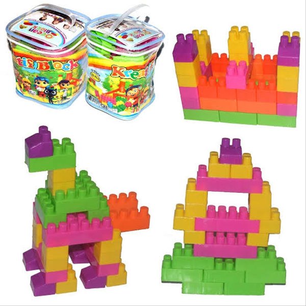 MAINAN ANAK LEGO BLOK / BALOK SUSUN BONGKAR PASANG PUZZLE BESAR BRICK