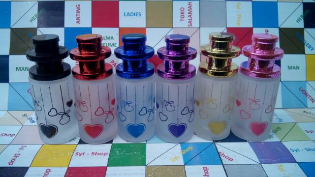 Botol Parfum Spray Catur 22 ml Kaca Warna