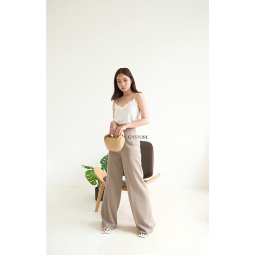 Nami Pants | Celana Kulot Scuba Highwaist