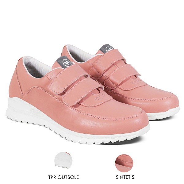 Sepatu Sneakers Wanita Terbaru V 3691 Brand Varka Sepatu Kets Sporty Wanita Kuliah Kerja Hangout - Pink