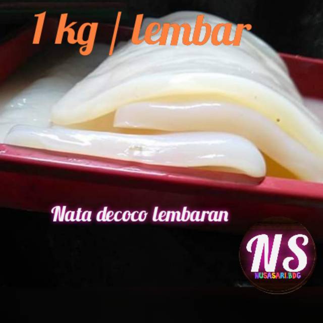 nata de coco lembaran / nata de coco 1kg
