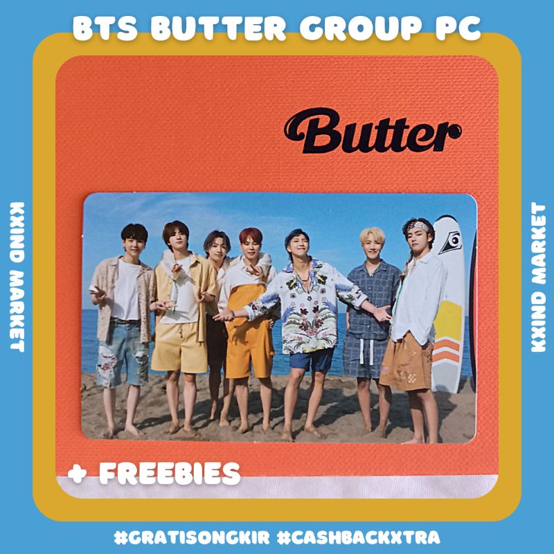 Jual Photocard Group Butter BTS / album butter BTS / PC grup bts / PC butter / pob butter