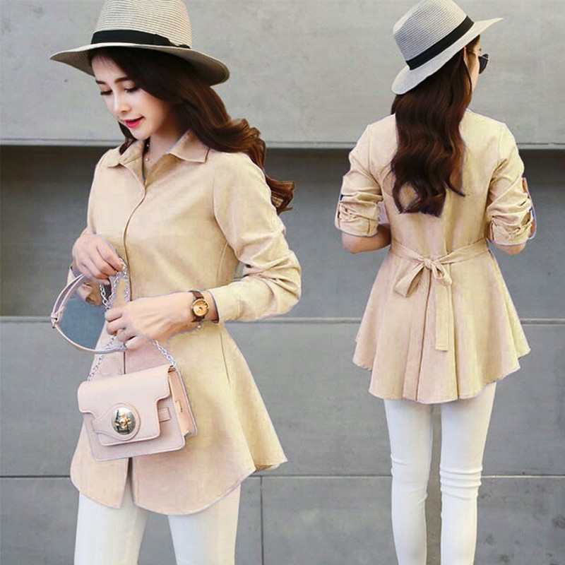 ZAZA_FASHION Baju Wanita Terbaru Blouse Wanita Korea Hybie fit to L-4