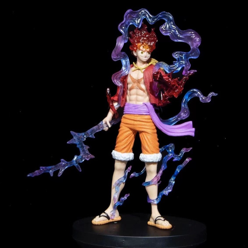 Mainan Action Figure Model Anime One Piece Sun God Nika Gear 5 Luffy Monkey D Luffy Bahan PVC Ukuran 21cm