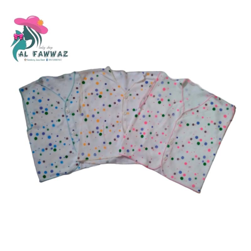 3 pcs baju bayi polkadot kutung