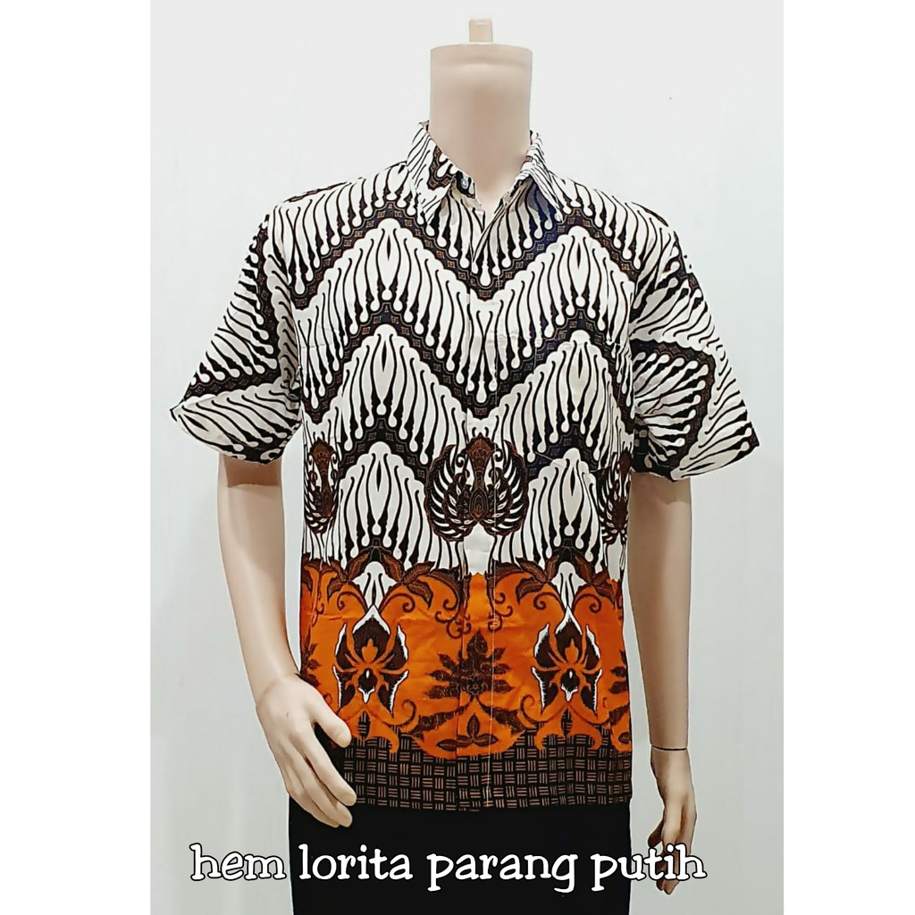 Batik couple modern keluarga terbaru 2021 anak murah kopel cople kople sarimbit lorita putih orange