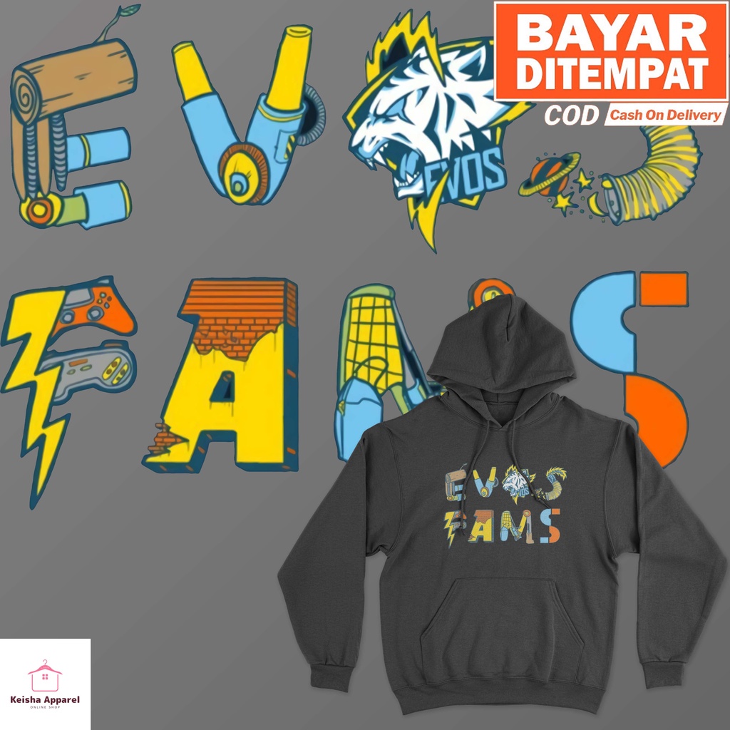 JAKET HOODIE EVOS FAMS HOODIE EVOS ESPORT