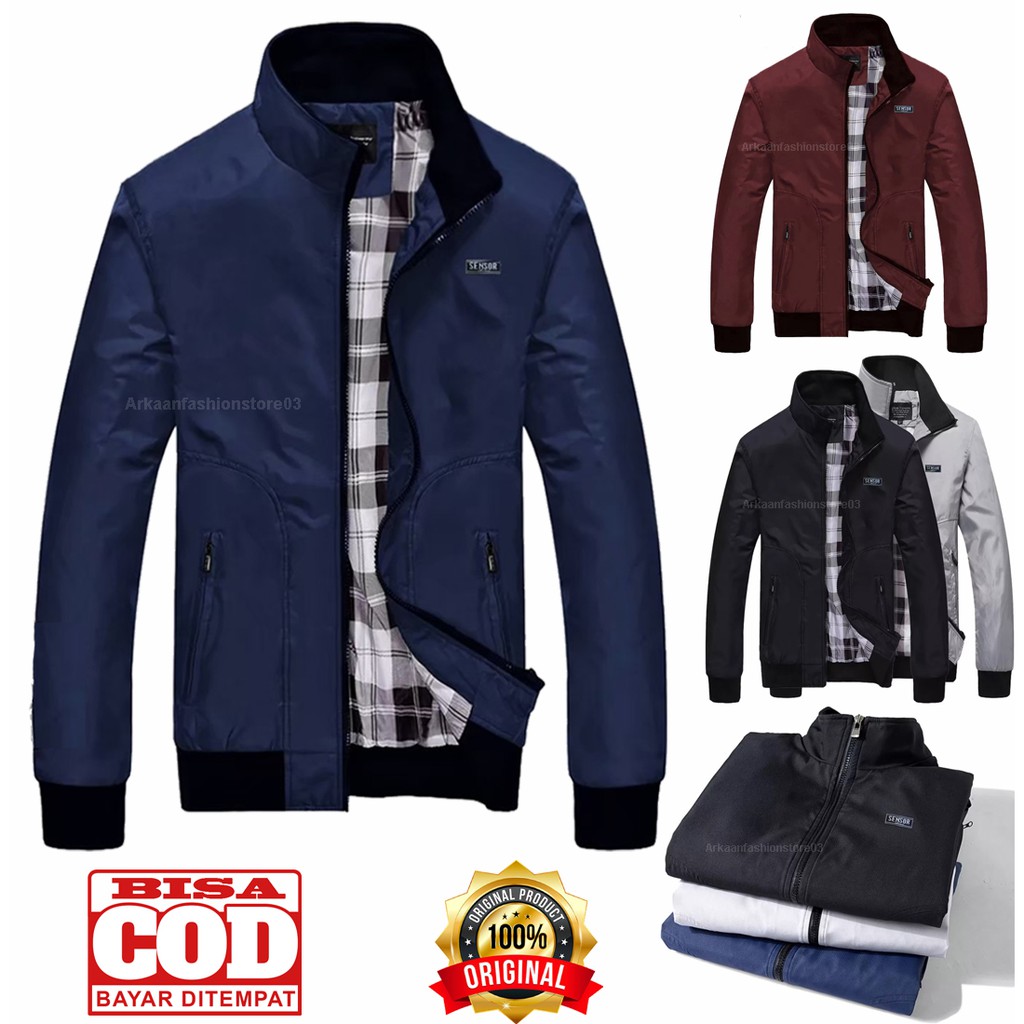 [ BISA COD ] JAKET BOMBER ANTI AIR PRIA / JAKET BOMBER WATERPROOF / JAKET BOMBER HARINGTON ORIGINAL