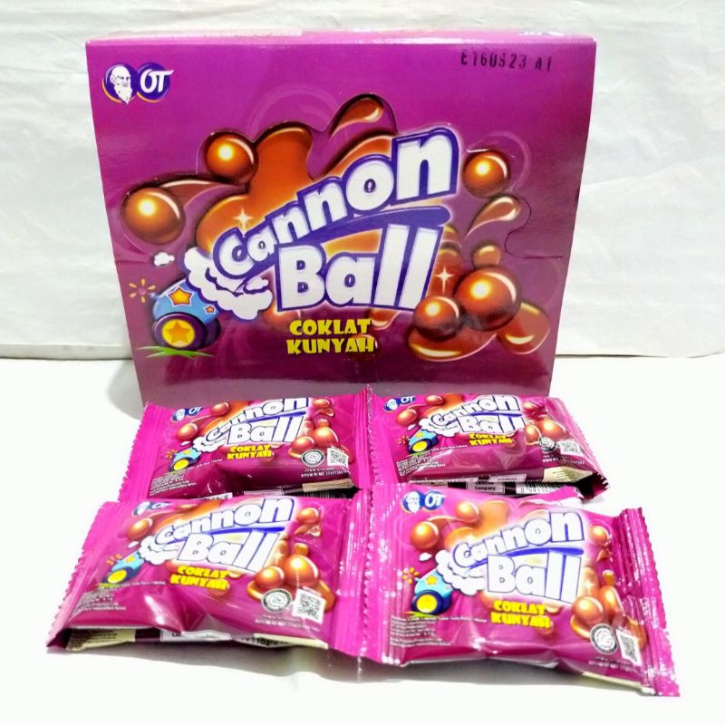 Coklat Bola Cannon Ball Canon Ball Kemasan Box