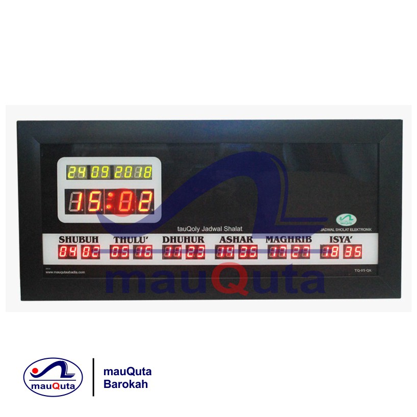 Mauquta Tauqoly TQ05QMH Jam Digital Jadwal Sholat Iqomah otomatis