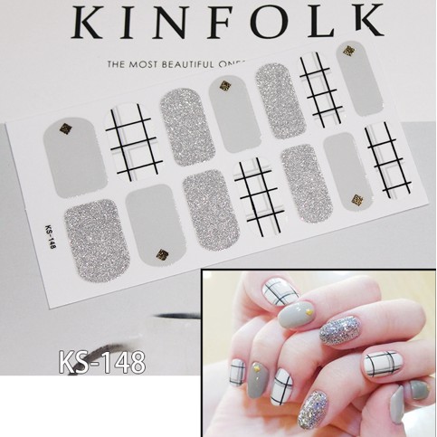 14Pcs/Stiker Kuku Murah / Nail Art Sticker / Nail Art Stiker / Nail Art &amp; Sticker KS Series V2