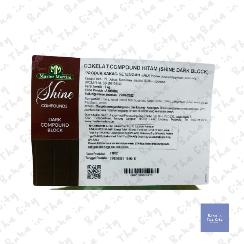 

Cokelat Shine Dark Chocolate Compound - 1kg