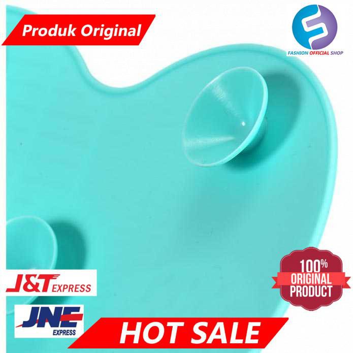 Rinse Pembersih Kuas Make Up Silicone Pad [Hijau Mint] Grab Medan