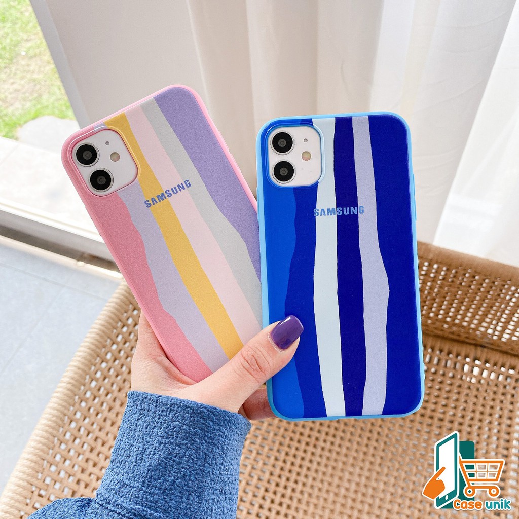 SS046 case Rainbow Samsung A02 M02 A03 CORE A13 4G A32 5G A23 4G A33 5G A32 A53 A52 A01 M01 Core J2 Grand Prime A10 M10 A10s M10s A20 A30 CS2474