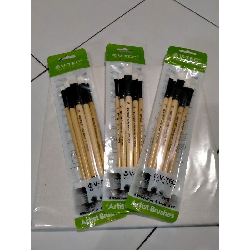 

kuas v tec isi 5 pcs