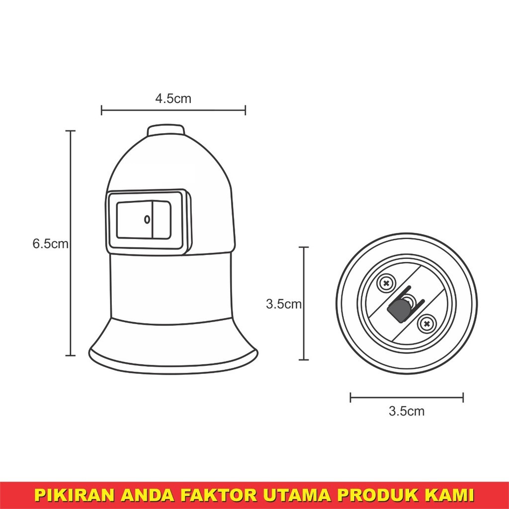 Fitting Lampu Gantung Kabel 3m 3 Meter 5m 5 Meter 10m 10 Meter Fitting Lampu Gantung Saklar