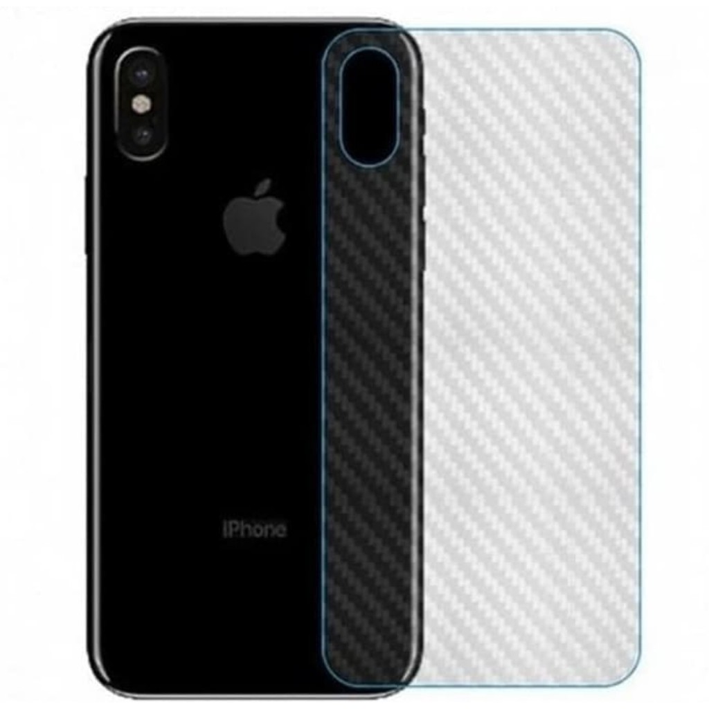 carbon fiber IPHONE 6 6s 6s+ 7 8 7+ 8+ X Xs XR XS Max SE2 2020 back screen guard anti gores BELAKANG