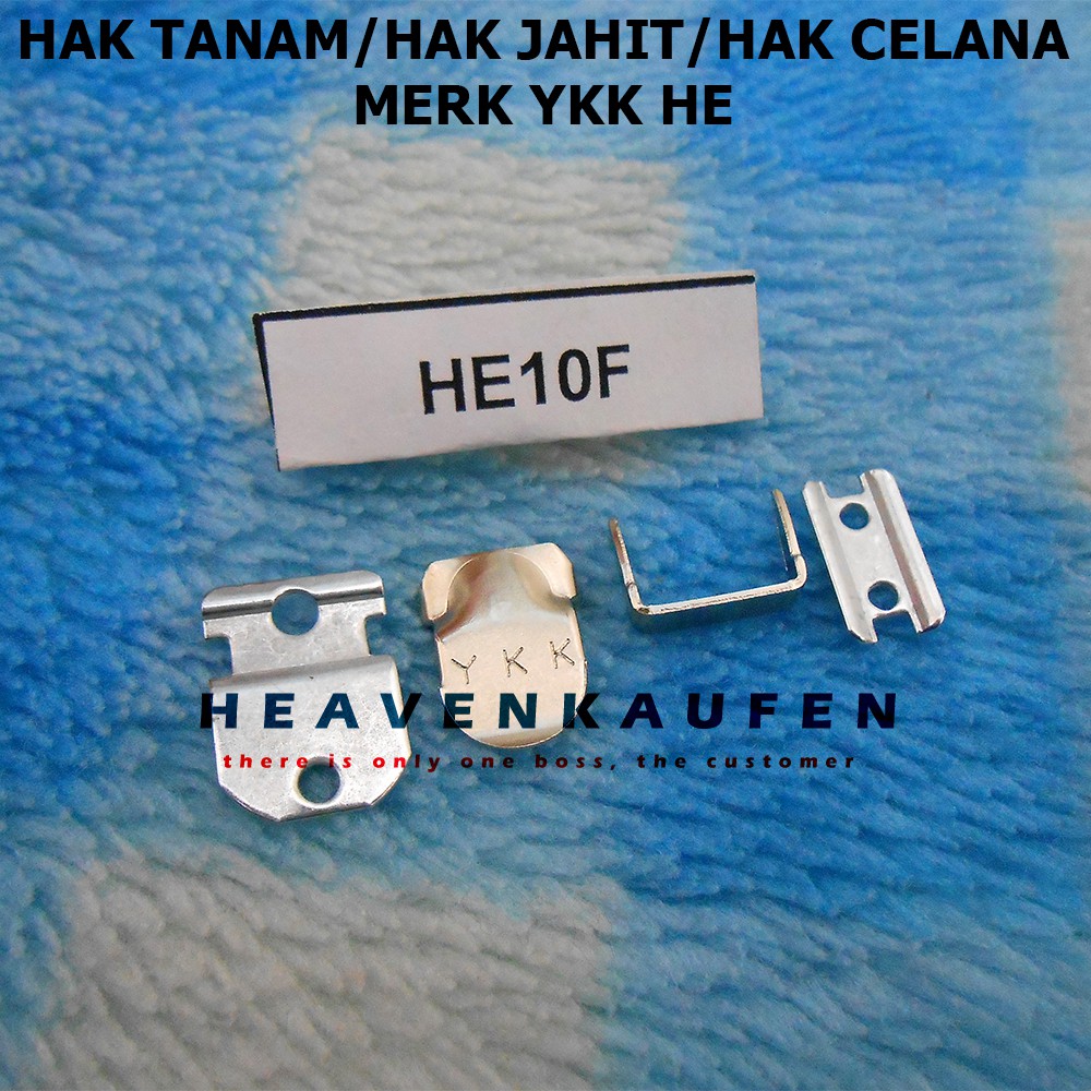 Hak Celana / Hak Tanam Jahit YKK HE Nikel Murah