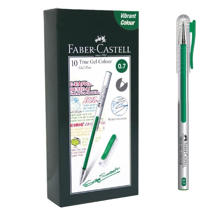 

BAYAR DITEMPAT Faber-Castell True Gel Pen -- Green 0.7 mm/PULPEN GEL/PULPEN LUCU/PULPEN 1 PACK/PENSIL WARNA/PENSIL 2B/PENGHAPUS JOYKO/PENGHAPUS LUCU/RAUTAN PENSIL PUTAR/RAUTAN ELEKTRIK/SPIDOL WARNA/SPIDOL PERMANEN/SPIDOL WHITEBOARD/CORRECTION TAPE