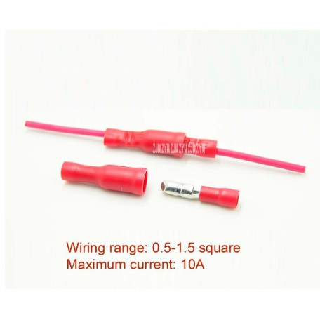 Bullet RED Merah Wire Connector Insulated Terminal Plug Kabel Crimp