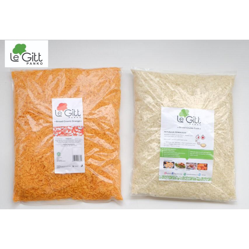 

Panko/Fresh Breadcrumbs Le Gitt paket Kemasan 500Gr