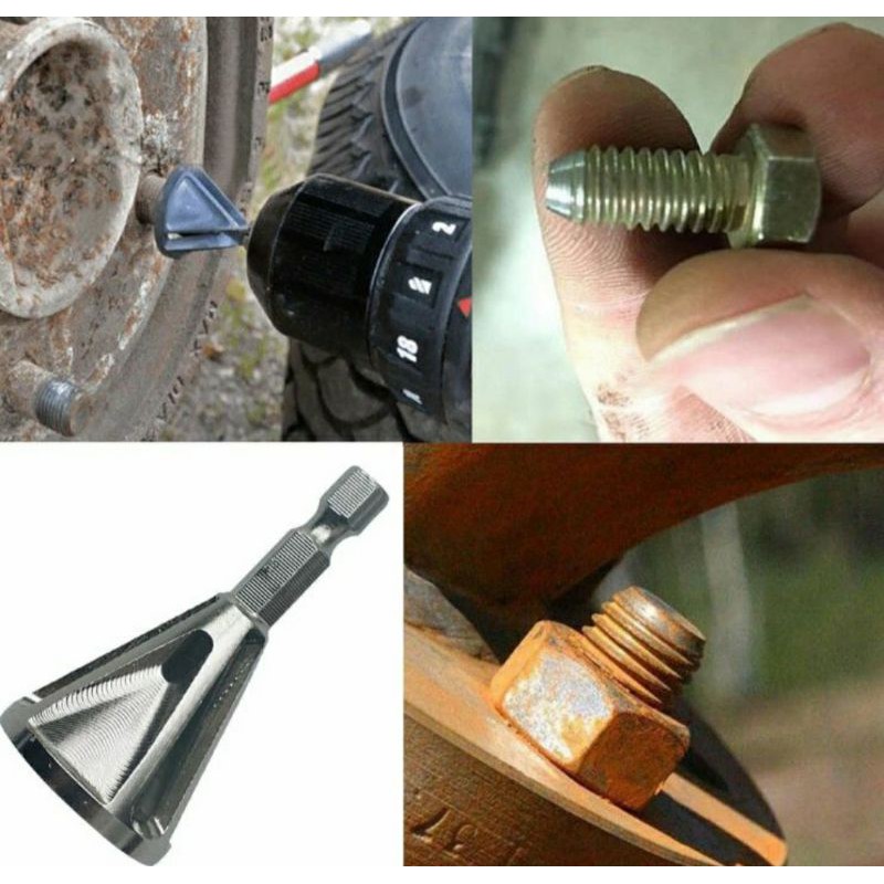 Mata Bor Deburring Tools Perbaiki Ujung Baut Rusak