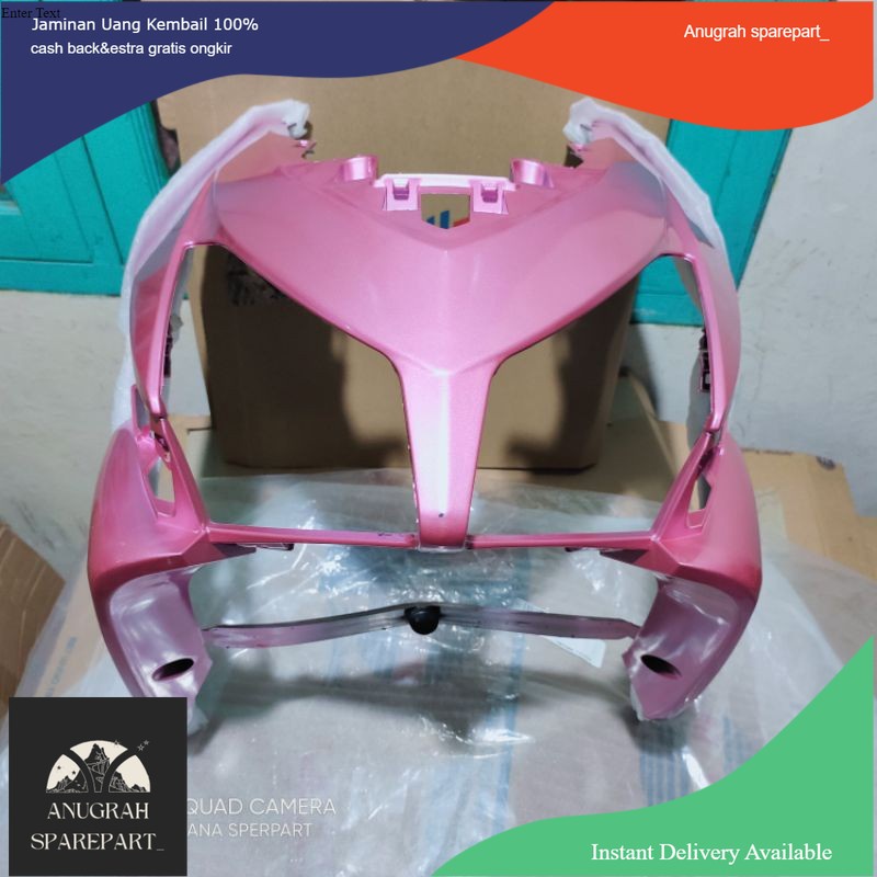 Tameng depan vario 110/vario karbu warna pink original