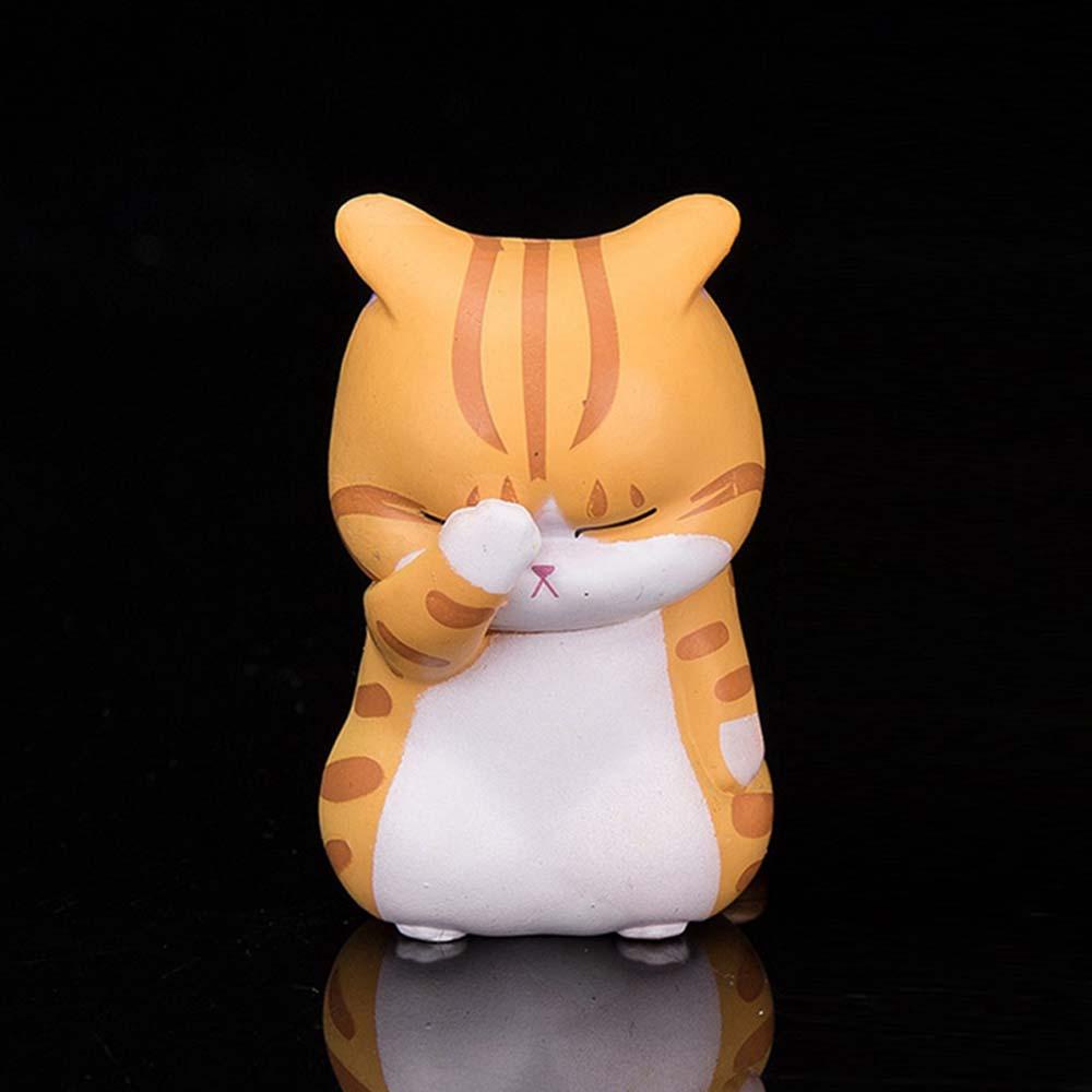 Agustina Miniatur Kucing Lucu Mainan Lucu Dekorasi Rumah Patung Figure Kartun