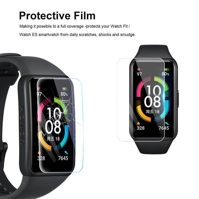 Pelindung Layar 3D Full Cover Bahan TPU Untuk Huawei Honor Band 7 6 Pro Watch Fit Hydrogel 6