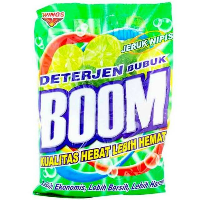Deterjen BOOM Jeruk Nipis / BOOM Putih White Atom/ BOOM Merah Wangi Bunga 400gr