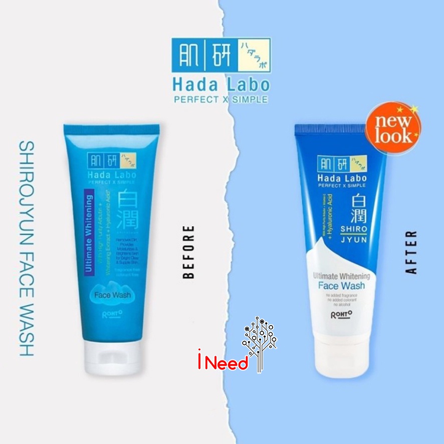 (INEED) HADA LABO Shirojyun Ultimate Whitening Series - Hadalabo Shirojyun Facial wash | Lotion | White Milk