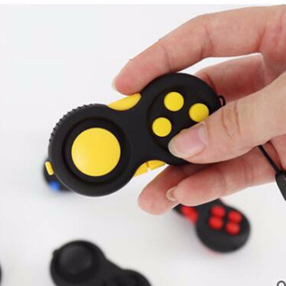 Needway  Controller Gamepad Decompression Toy Children Adults Toy Gamepad Is Used To Relieve Figet Toys Handle Fidget Pad Gamepad Toy Relaxing The Tight Fingers Keychain Fidget Toy Reduce Anxiety Games Antistress Toy The Stress Relieve/Multicolor